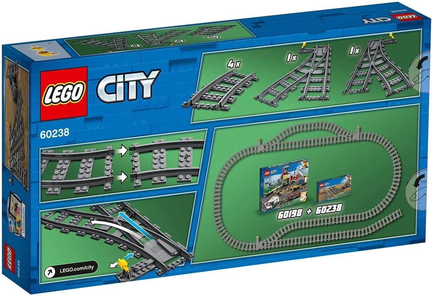 LEGO 60238 City Switch Tracks Cargo Train Track (Brand New Sealed)