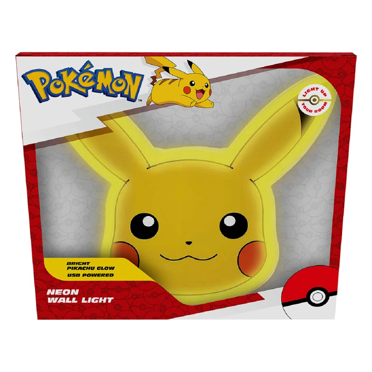 Pokémon Neon LED Wall Light 38.5cm x 34.9cm (USB Cable Included)