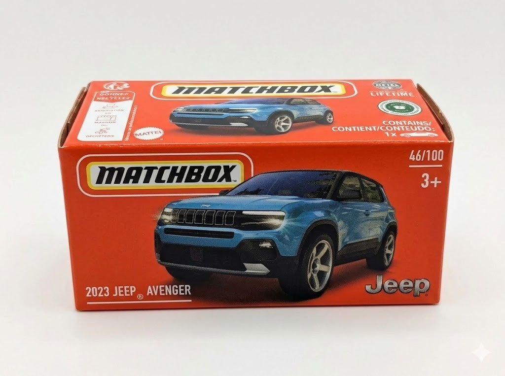 MATCHBOX Mattel POWER GRABS 2023 JEEP AVENGER 46/100