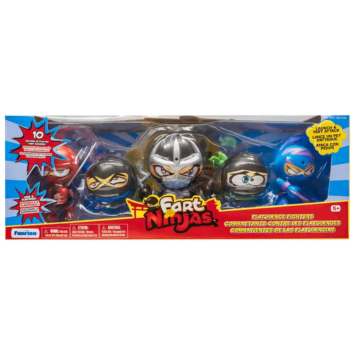 Funrise Fart Ninjas 5 Pack – Flatulence Fighters