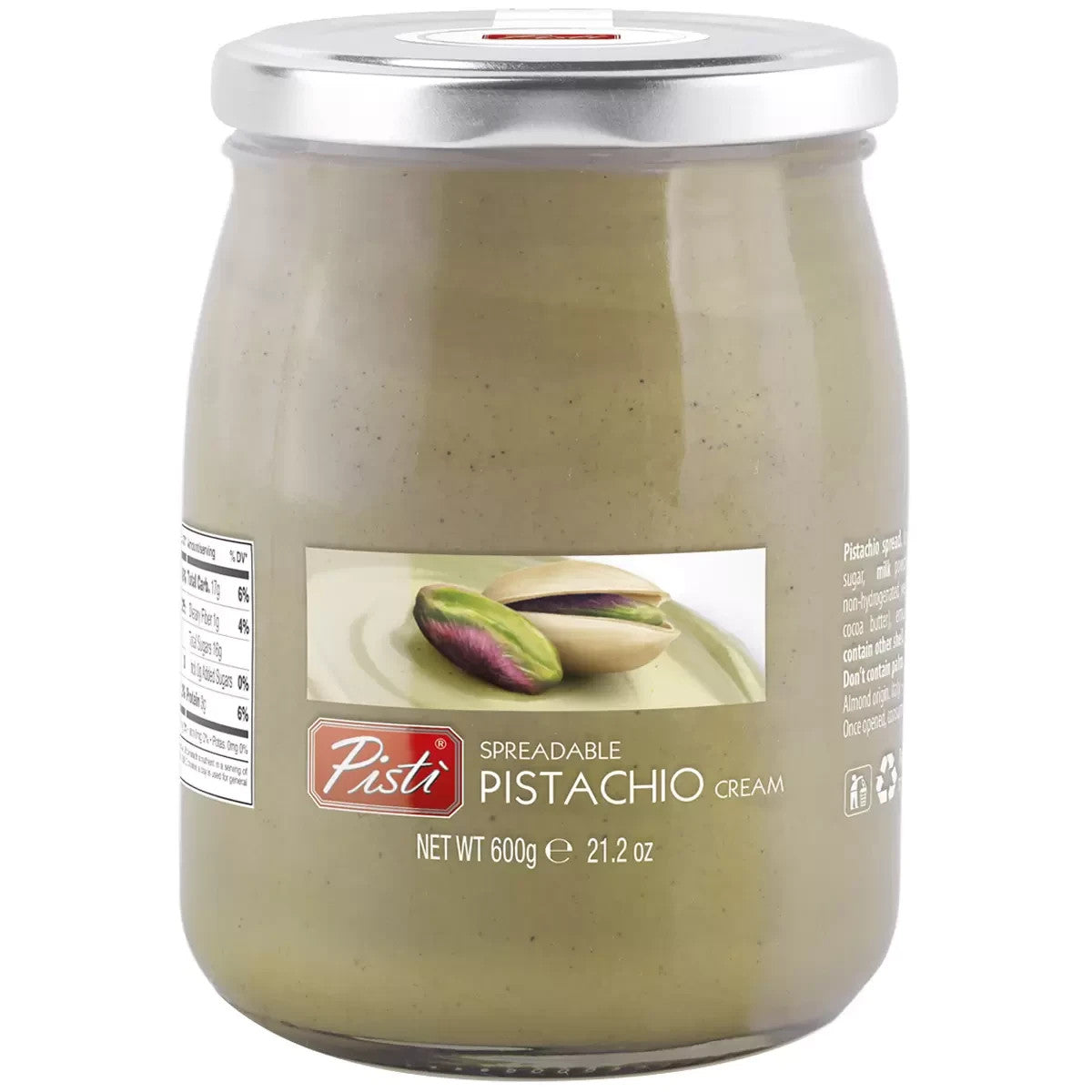 Bulk Pack 6 x 600g Pisti Sicilian Pistachio Cream Spread Paste Baking & Desserts