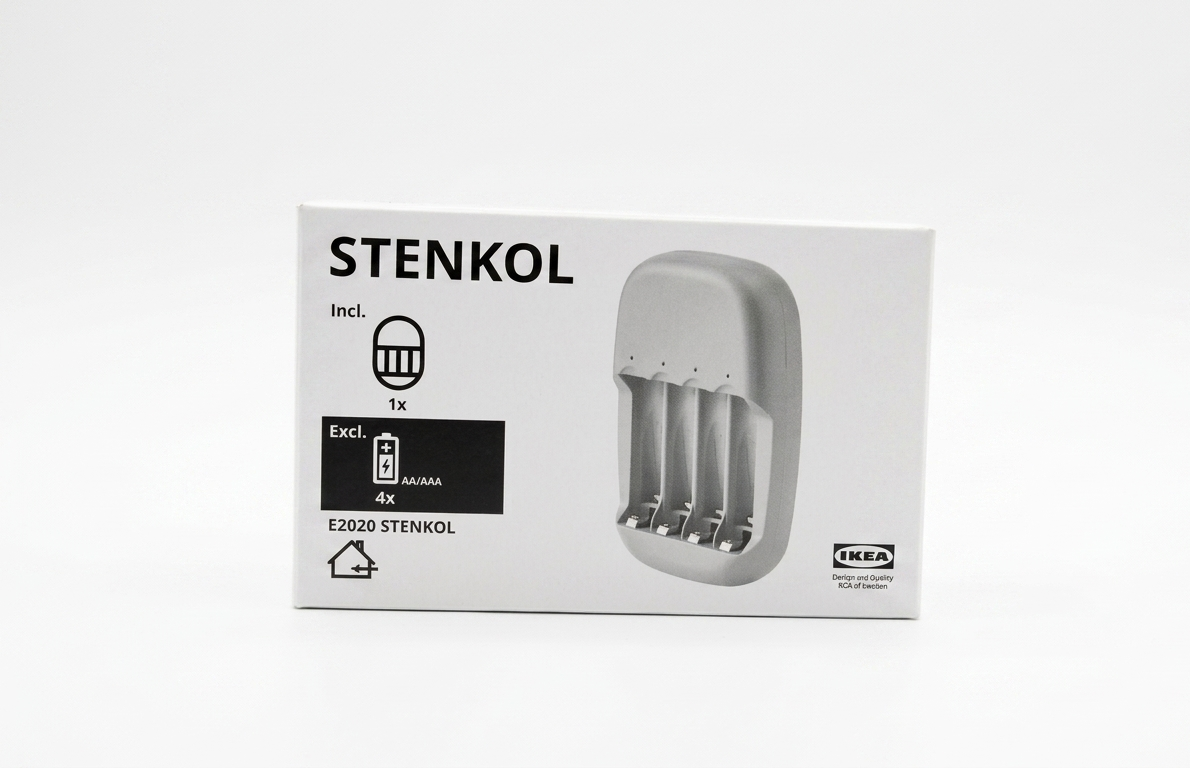IKEA Stenkol AA /AA Rechargeable Battery Charger