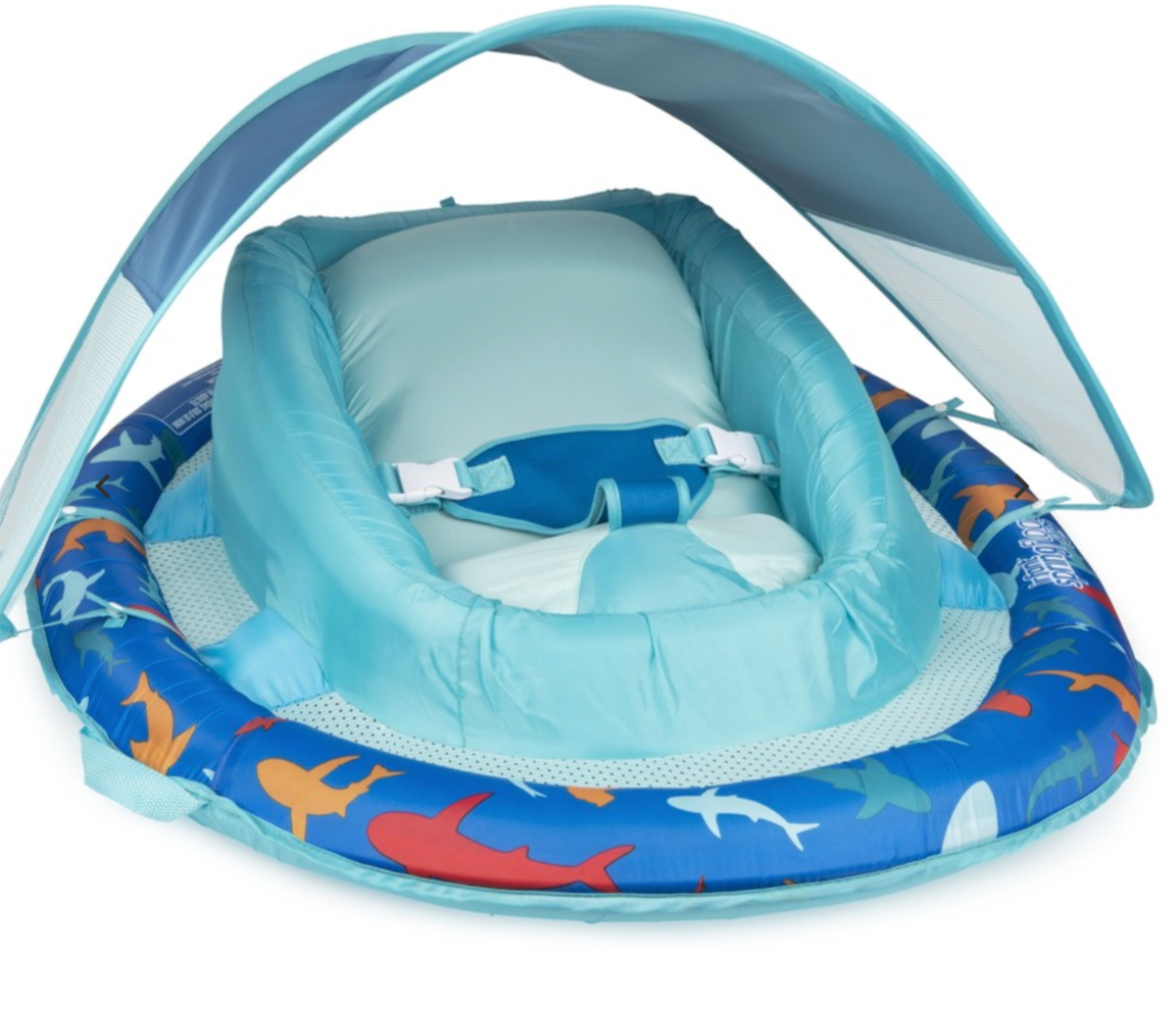 Swimways Infant Spring Float Sun Canopy 50+ UPF 3-9Months 89cm*74cm Inner Spring