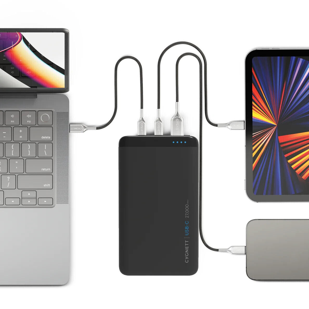 Cygnett ChargeUP Pro 27K 27000mAh 60W USB-C Laptop Power Bank