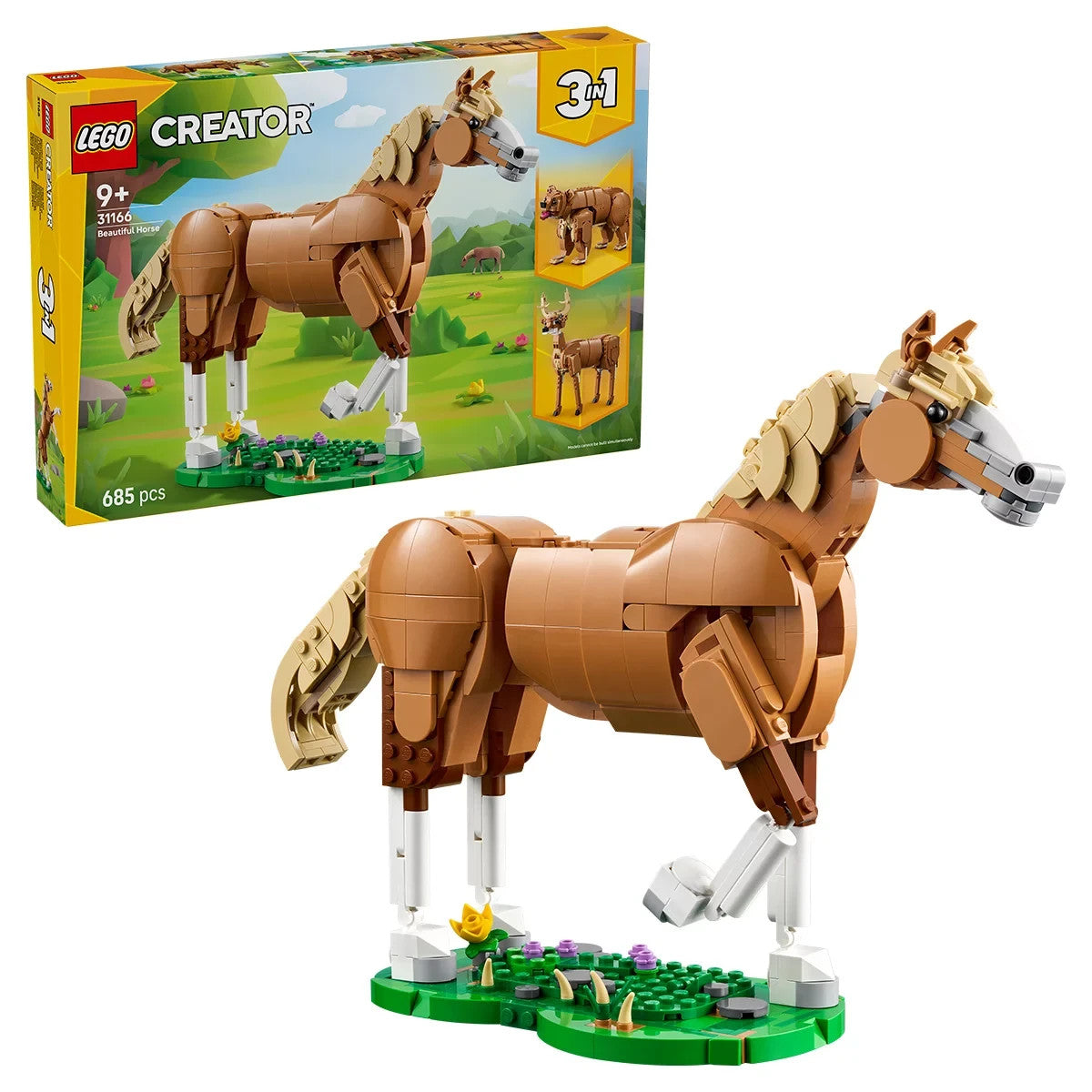LEGO® Creator 31166 - 3-in-1 Beautiful Horse Toy Animal Building Set