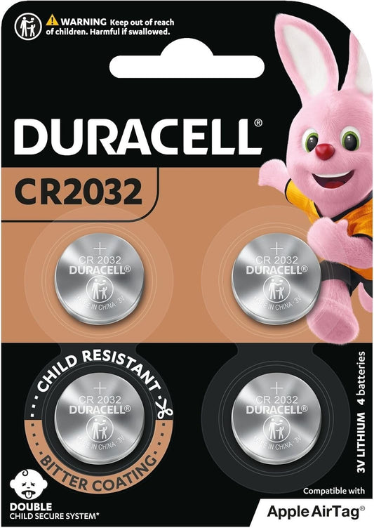 Duracell 3V Lithium Coin 2032 Batteries 4pk New & Sealed