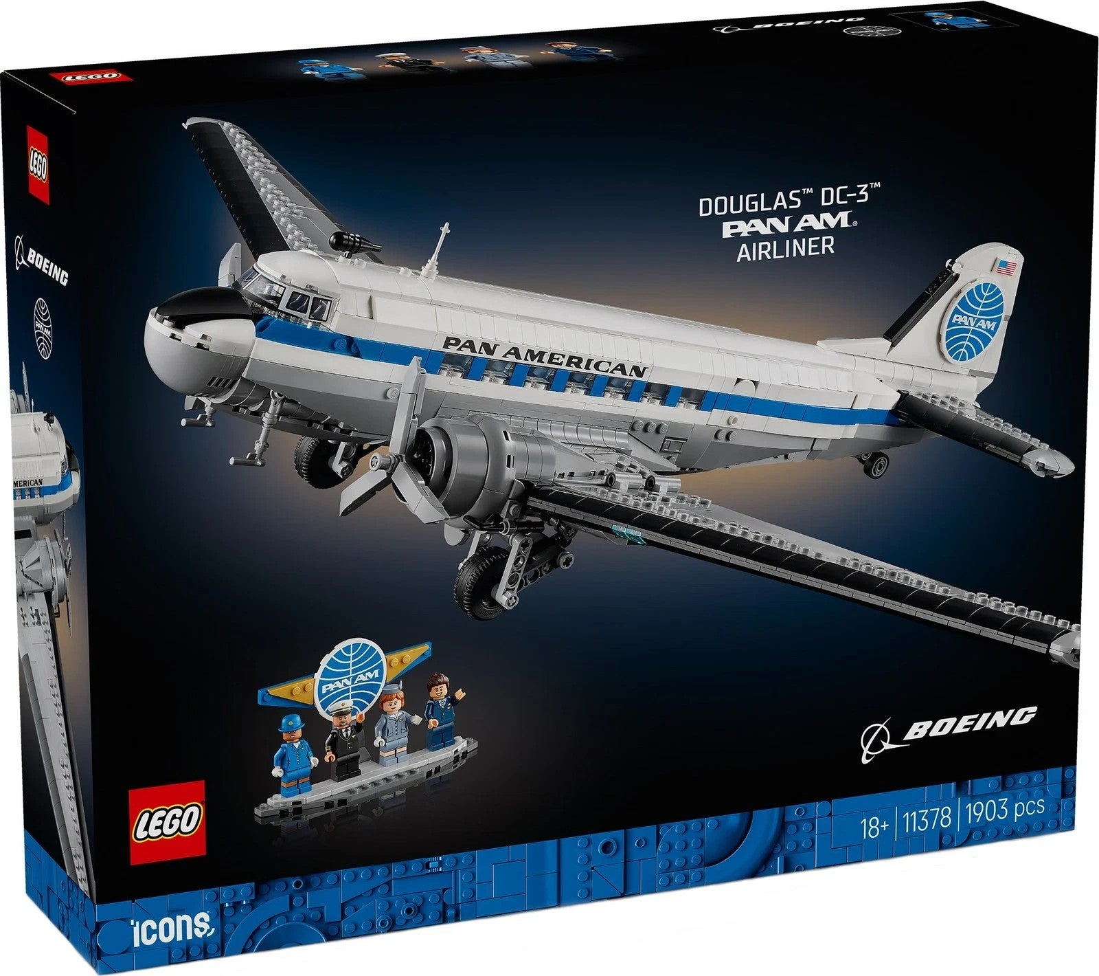LEGO 11378 Icons Douglas DC-3 PAN AM Airliner