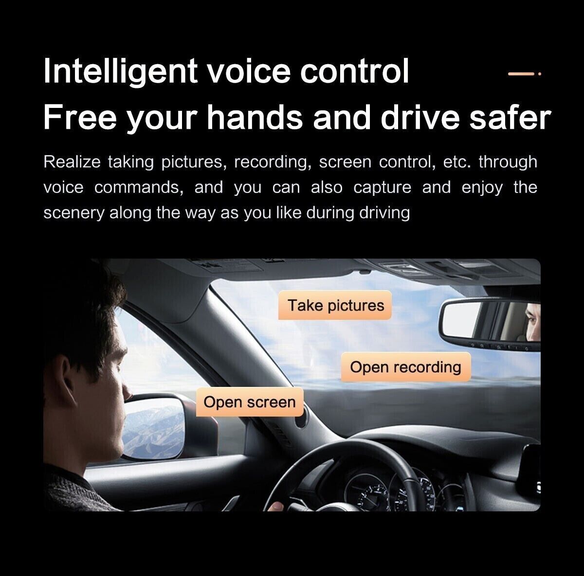 Dahua S5 4K Dash Cam UHD 3840P × 2160P Car Dash Camera G-Sensor