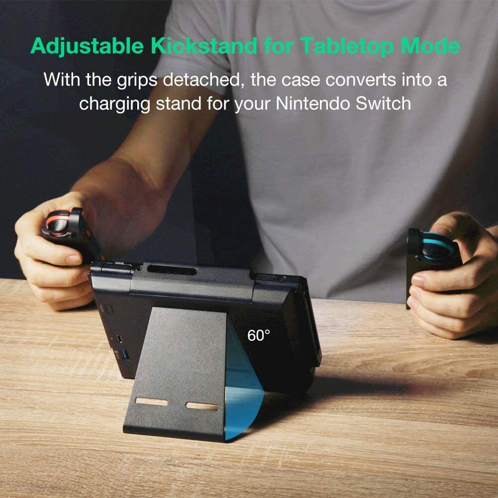 Battery Charger Case for Nintendo Switch with Joy-Con Grips Power Bank 5000mAh 