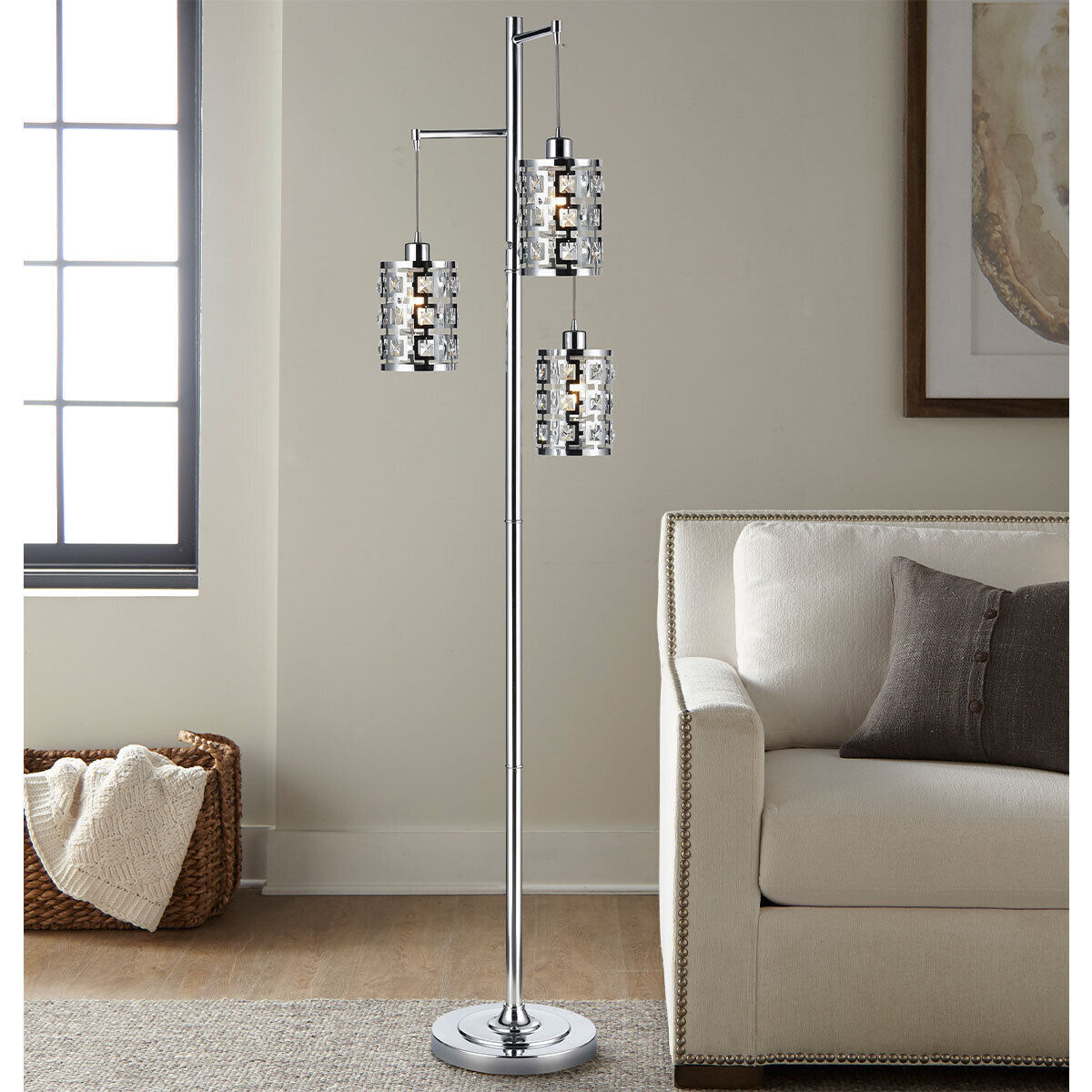 Bridgeport Hampton Designs Floor Lamp 185.4 x 46.7 cm Gisele Crystal 3