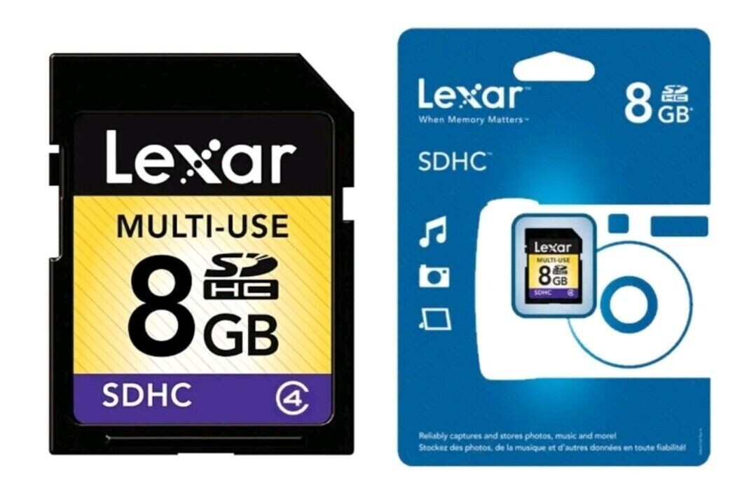 Lexar High Speed 8GB SDHC Class 4 Memory Card Canon Nikon Sony Samsung Panasonic