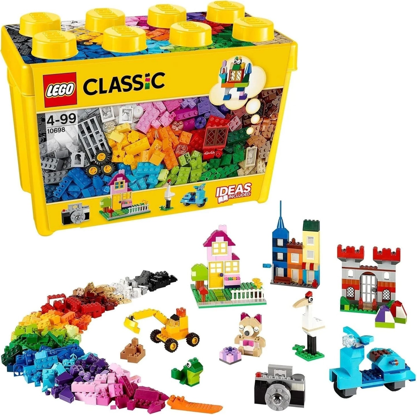LEGO 10698 Classic Large Creative Brick Storage Box Set Colourful Building Toy