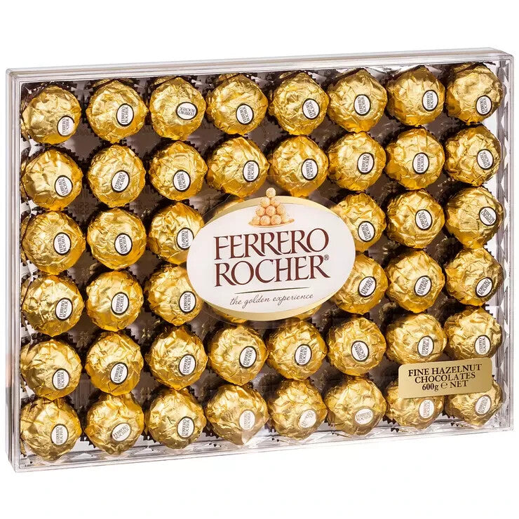 Ferrero Rocher Chocolate Hazelnut Choco Filling Wafer Box Gift 48 Pieces 600g