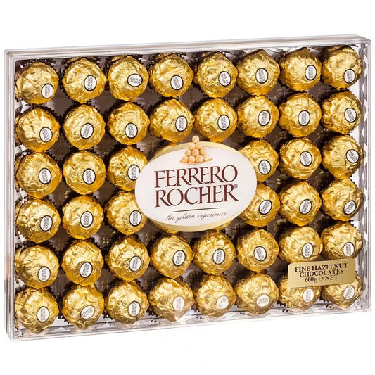 Ferrero Rocher Chocolate Hazelnut Choco Filling Wafer Box Gift 48 Pieces 600g