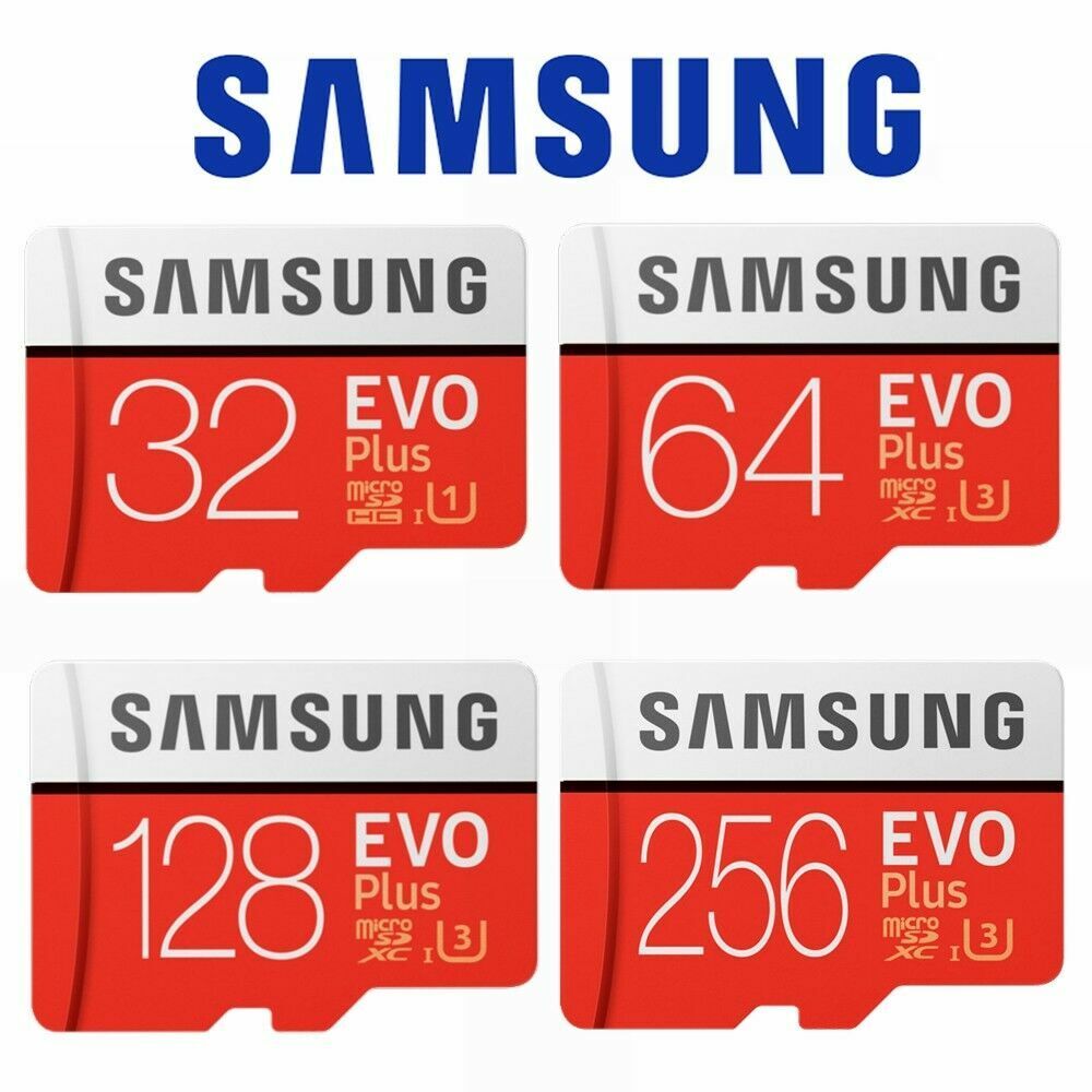 Micro SD Card SamSung Evo Plus 32GB 64GB 128GB 256GB Class 10 SDHC SDXC Memory 