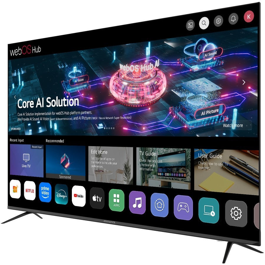 AIWA 50" 4K Ultra HD QLED WebOS Hub TV with Magic Remote