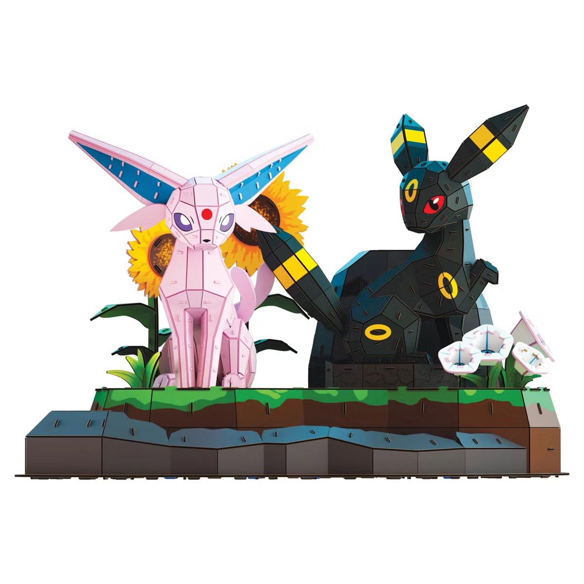 4D Build Pokémon Espeon & Umbreon 3D Puzzle Model Kit 452 Pieces 6076736
