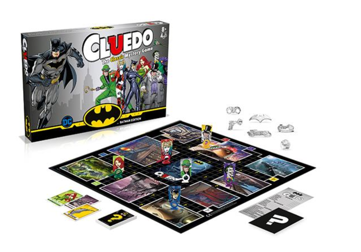 Cluedo The Classic Mystery Batman Edition DC Super Hero Kids Activity Fun Toy 8+