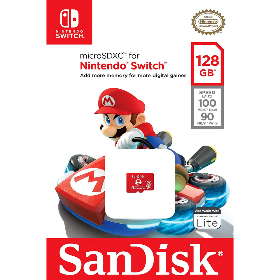 Sandisk Micro SD Memory Card For Nintendo Switch Gaming Console 128GB Storage