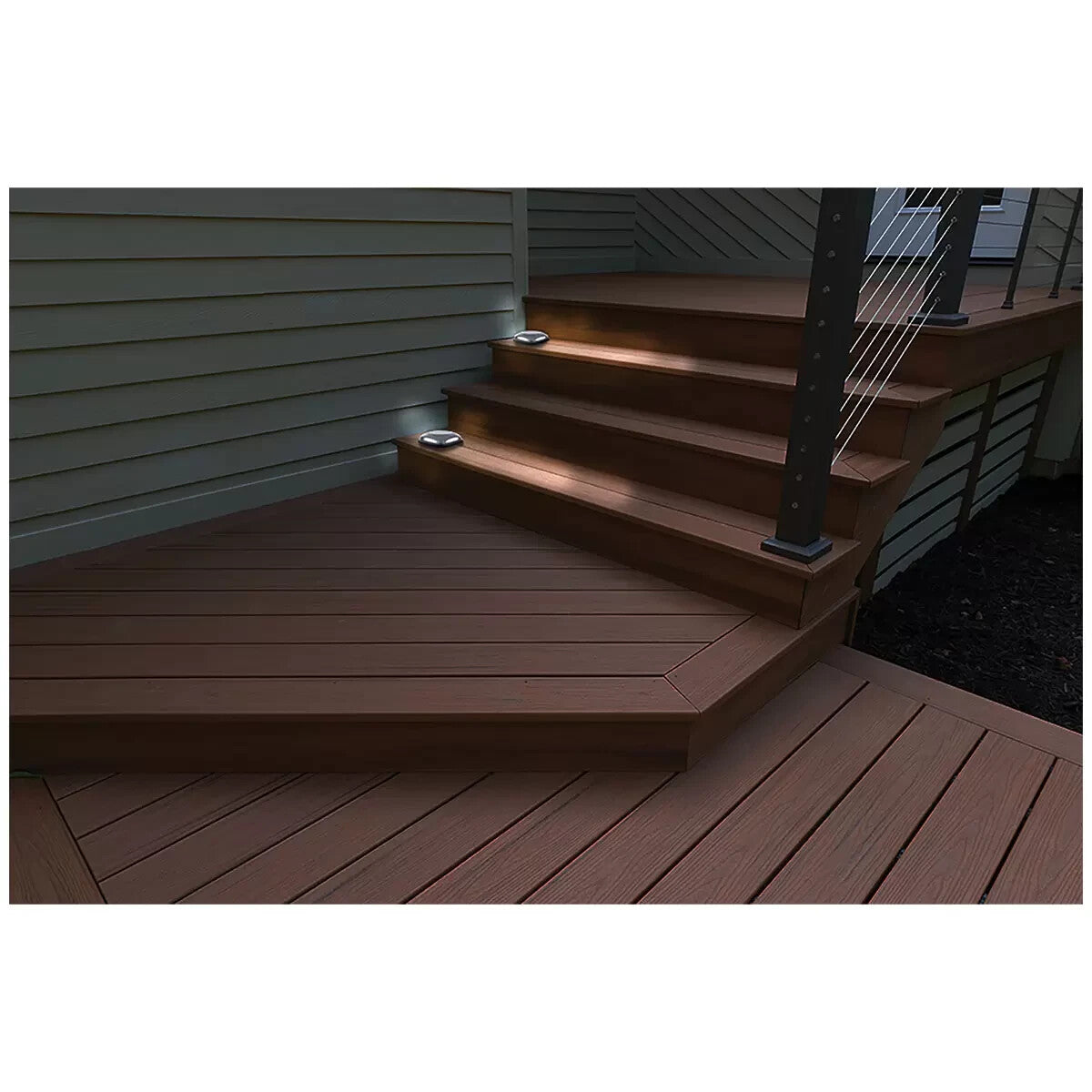 Luminus Solar Pathway Light Outdoor Pathway Luminous Lamps 4 Pack