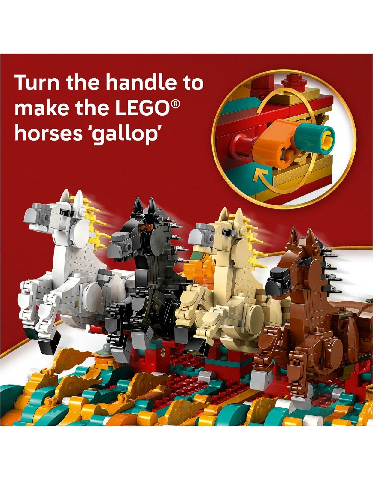 LEGO 80119 Galloping Horses Canvas  Lunar New Year CNY Year of Horse New AU