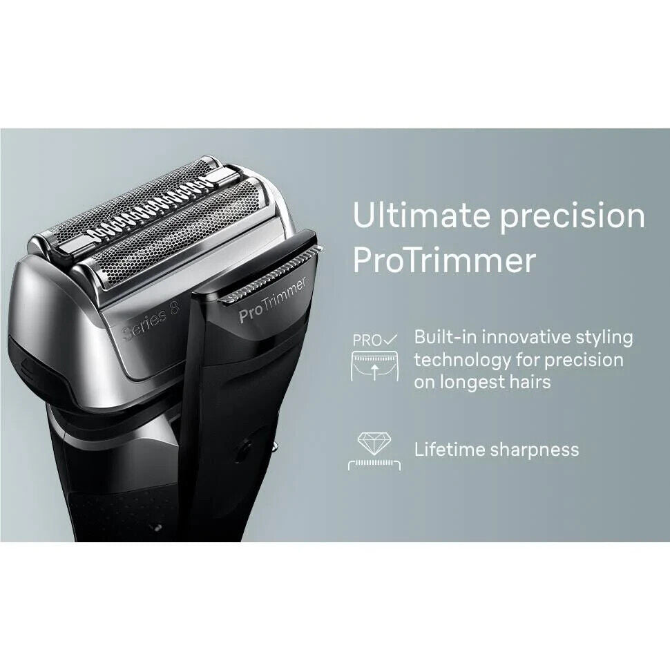 New Braun Series 8 Latest Generation Wet & Dry Electric Shaver With 5-In1 8563cc