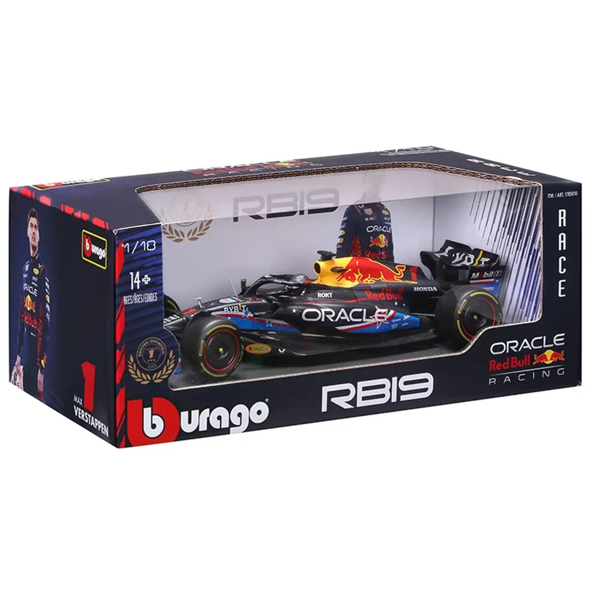 Maisto 1:18 Scale Formula 1 Diecast Cars Oracle Red Bull Racing 2023 Austin Max