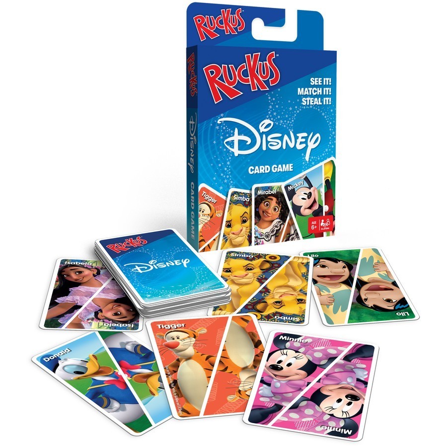 Disney Ruckus The Pantry Card Game - SEET IT MATCH IT STEAL IT, 6+ 3P+