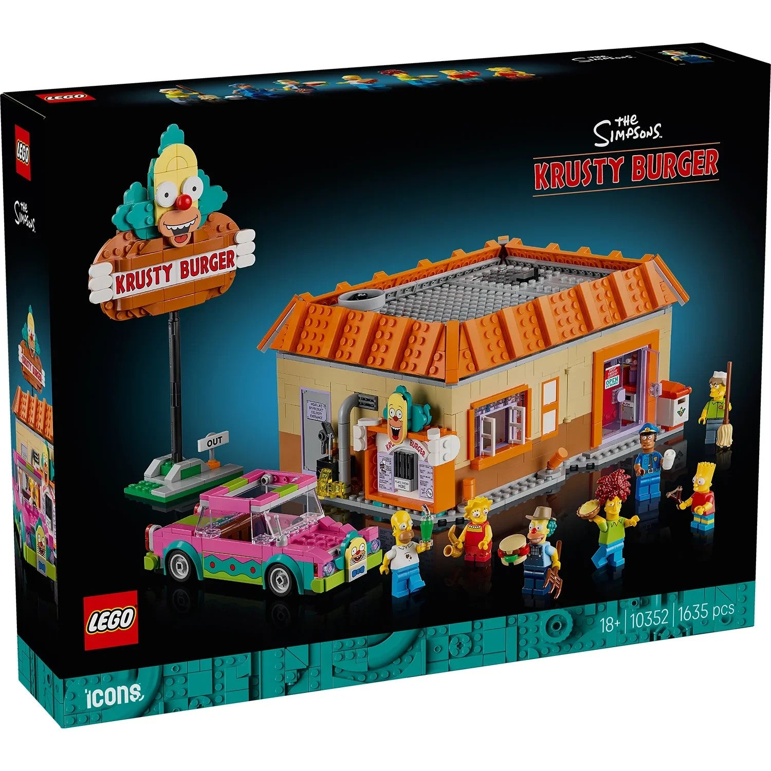 LEGO ICONS 10352 The Simpsons: Krusty Burger