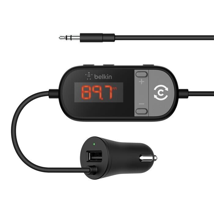 Belkin TuneCast In-Car 3.5mm to FM Transmitter model F8Z880AU 745883756551