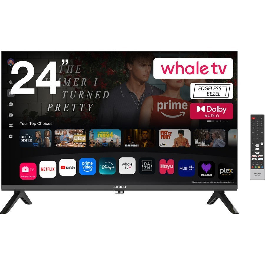 AIWA 24" Edgeless Smart TV powered by WhaleTV Dolby Audio Netflix YouTube Disney