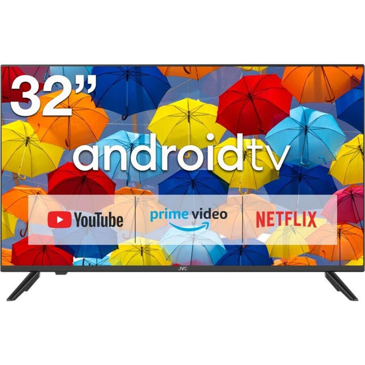 JVC 32" Edgeless HD LED ANDROID SMART TV YouTube Prime Video Netflix Google