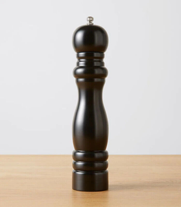 2x / 1x Classic Wooden Salt Pepper Grinder Black Dining Decor Shaker Wood Set