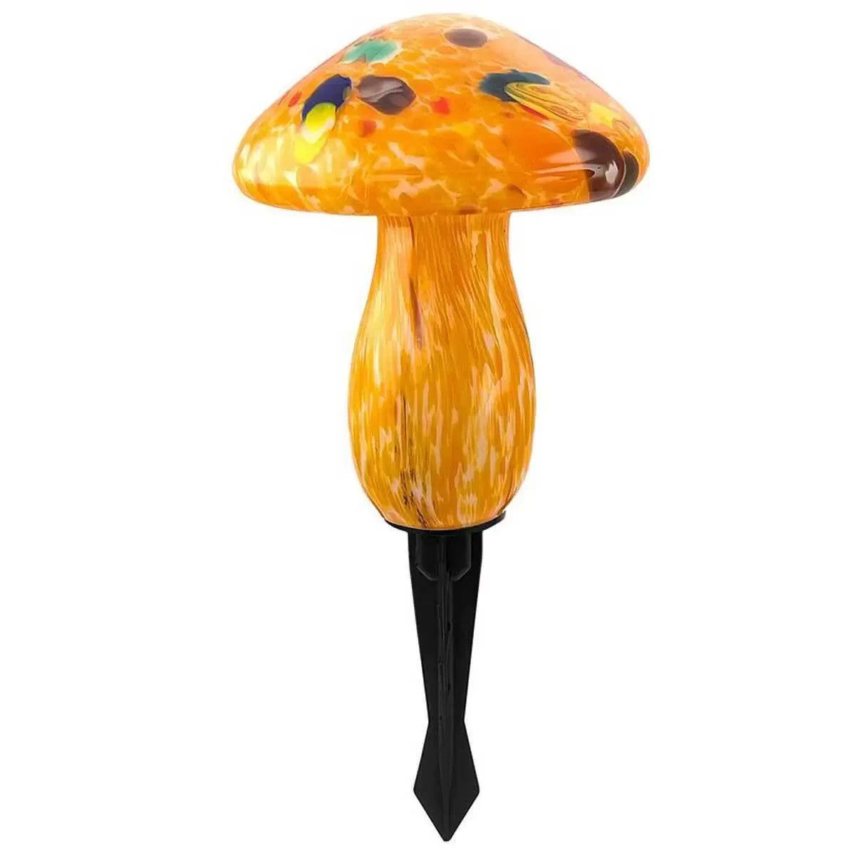 Infinity X1 Solar Powered Landscape Light Glass Mushroom Garden Lighting 3 Pack