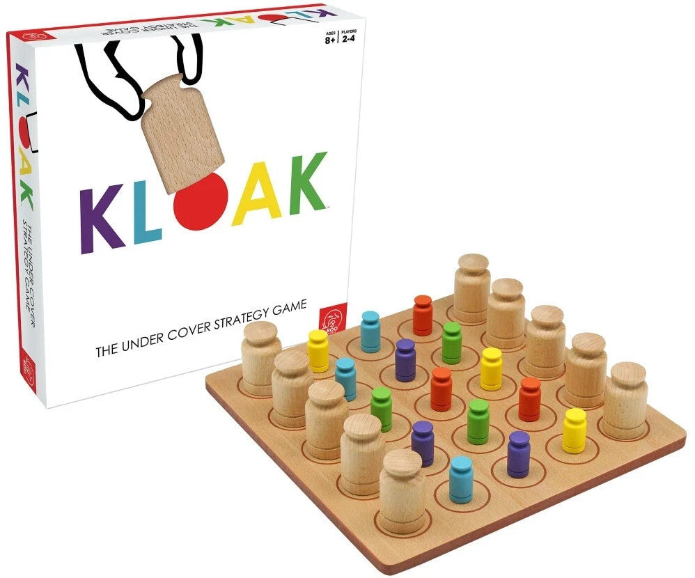 Roo Games Kloak Wooden Strategy Family Board Game