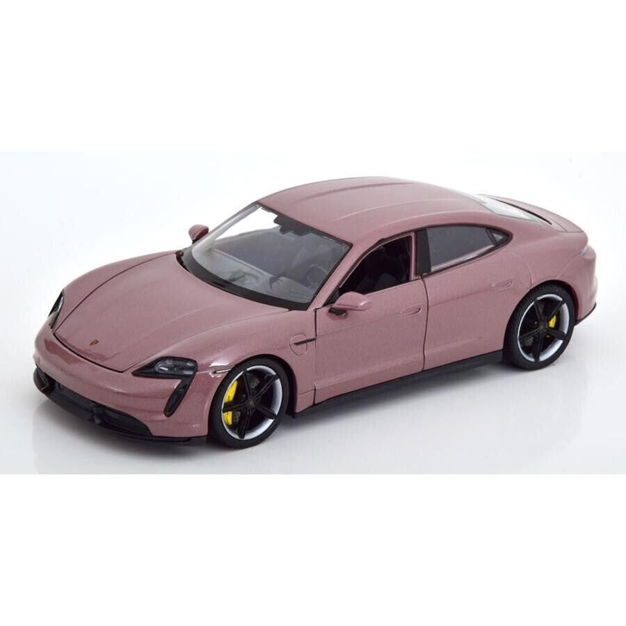 Official Porsche Taycan Turbo S year 2020 metallic Diecast Car 1:24 Welly Toy