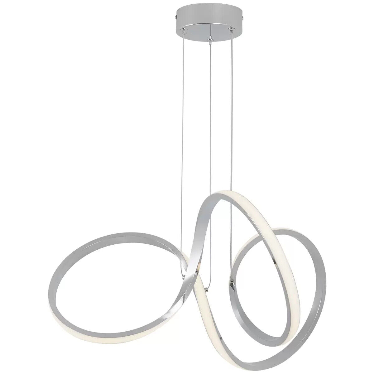 Artika Swirl Integrated LED Pendant Light Dimmable Adjustable Height