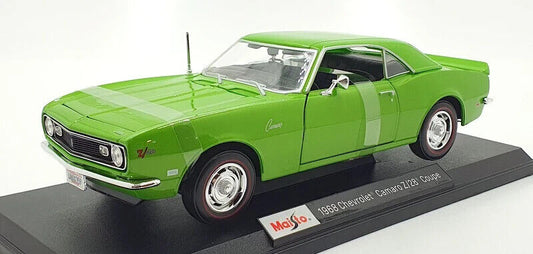 Maisto 1968 Chevrolet Camaro Z/28 Green Coupe 1:18 diecast Car