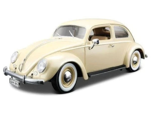 Maisto 1/18 1955 Volkswagen Kafer Beetle Special Edition Diecast Model Car Cream