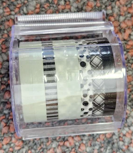 8 Pack Washi Tapes 6mm x 10m Acid Free Photo Safe Decorative Tape w Dispenser