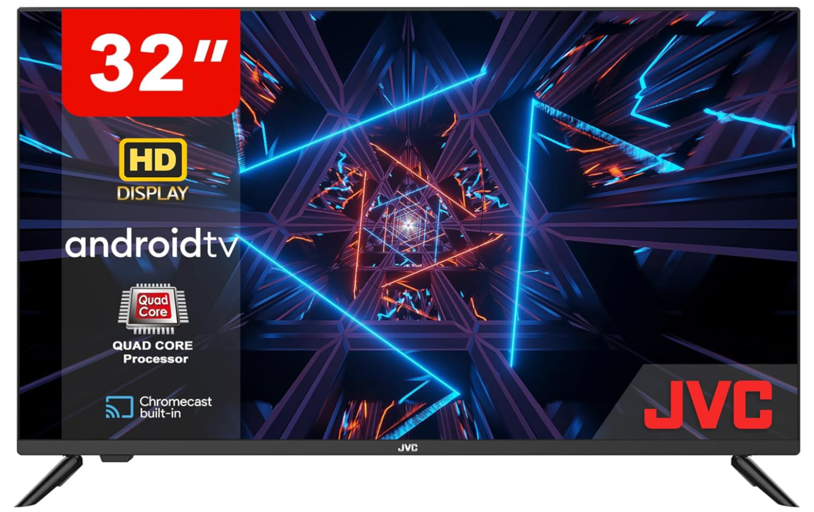 JVC 32" Smart TV w Built-in Chromecast LED Display RemoteControl AVH323115A11