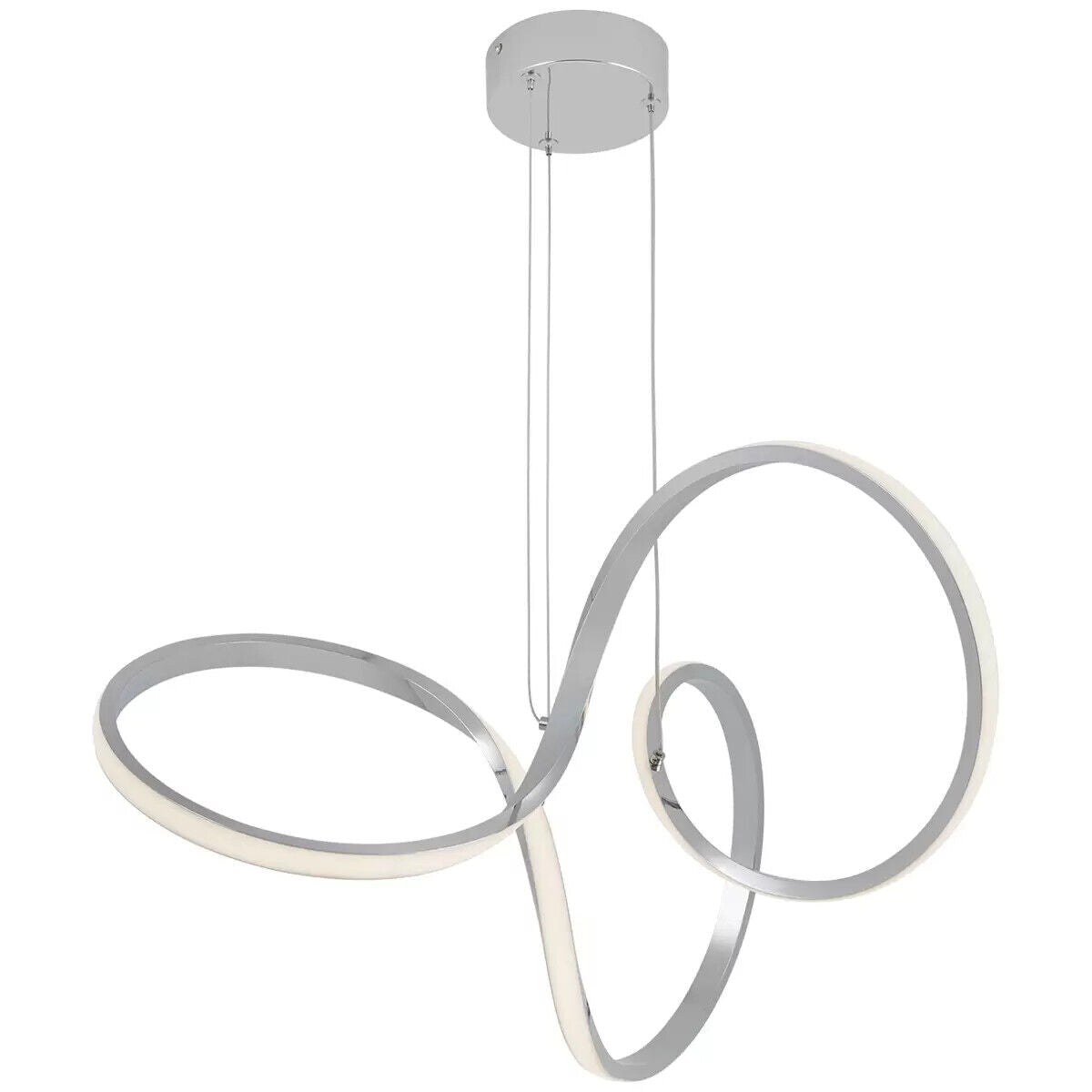 Artika Swirl Integrated LED Pendant Light Dimmable Adjustable Height