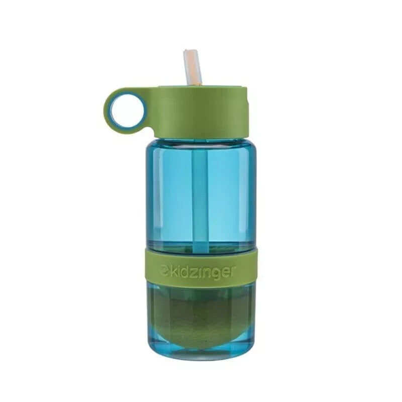 Kid Zinger Naturally Flavoured Water Bottle 473ml - Blue and Green
