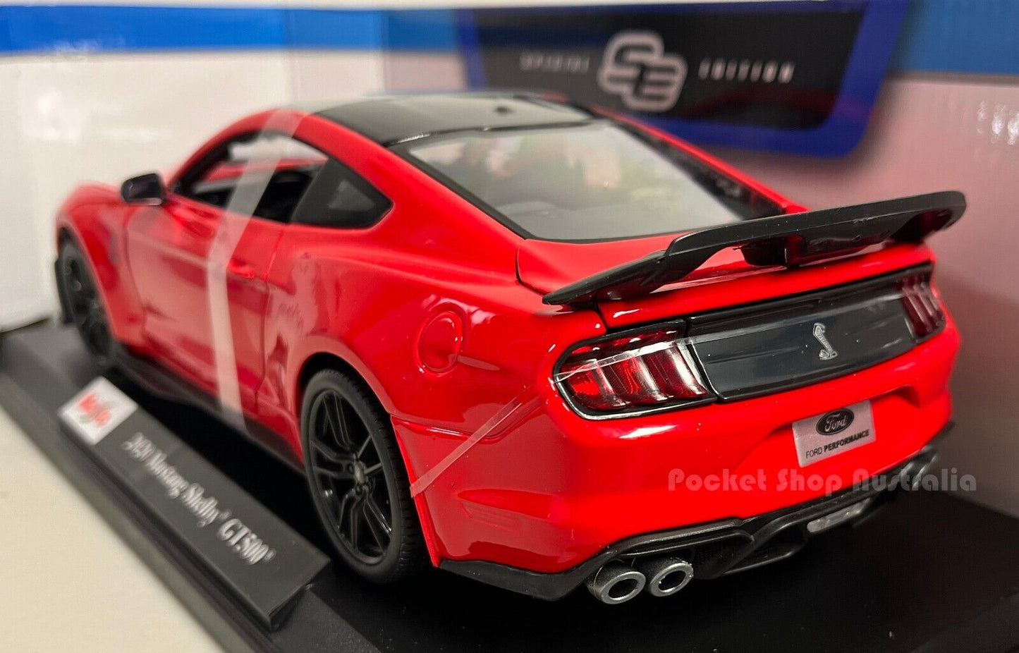 Maisto 2020 Mustang Shelby GT500 1:18 Metallic Red 1:18 Diecast model car