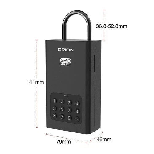 Orion Smart Bluetooth Key Safe Wall or Shackle Mount Water Resistant Lock Box