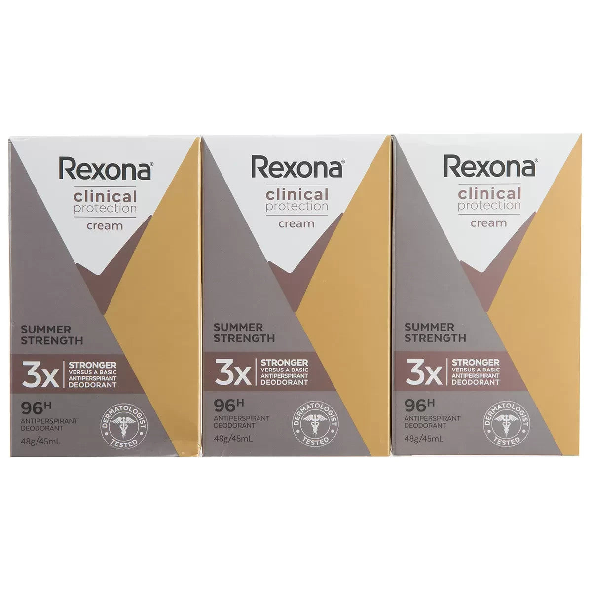 Rexona Clinical Protection Antiperspirant Deodorant Women 3x45ml