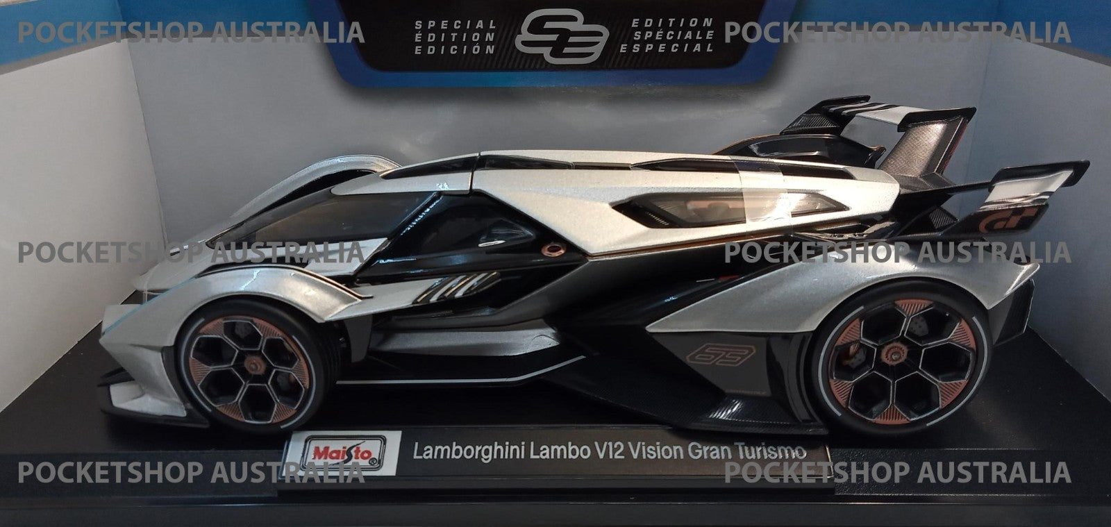 Maisto Lamborghini Lambo V12 Vision Gran Turismo 1:18 Diecast Display Toy Car