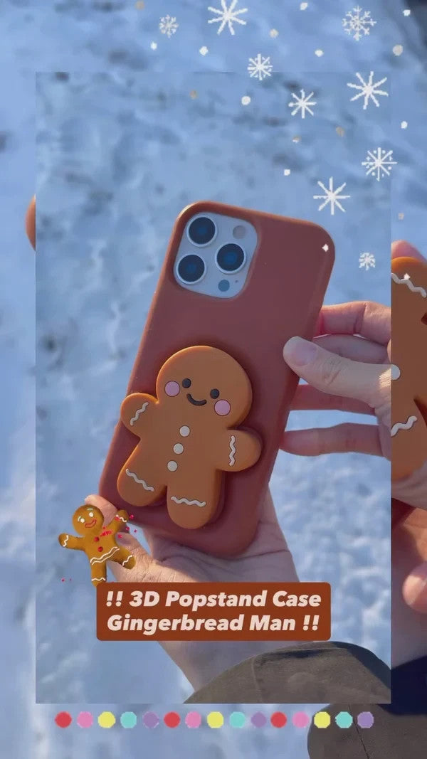 ARTIKL POPPET 3D Popstand Case for iPhone 15 14 13  Gingerbread Man POP STAND