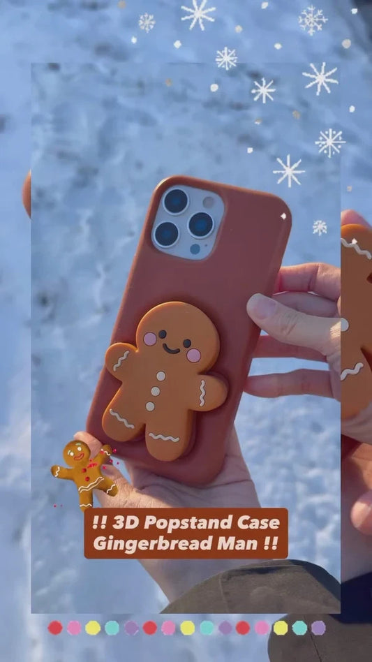 ARTIKL POPPET 3D Popstand Case for iPhone 15 14 13  Gingerbread Man POP STAND