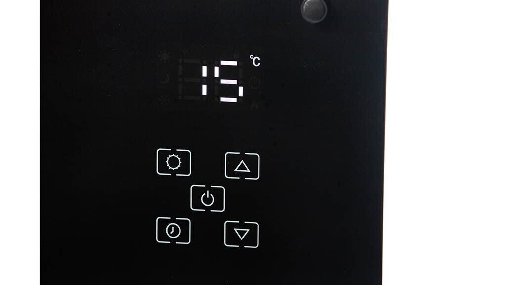 Arlec 2200W Black Glass SMART WI-FI Panel Heater Touch Control Grid Connect NEW